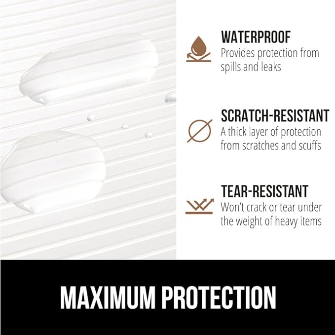 GORILLA GRIP DuraGuard Shelf Liner, 17.5x30 Non-Adhesive Cabinet Liners - Image 4