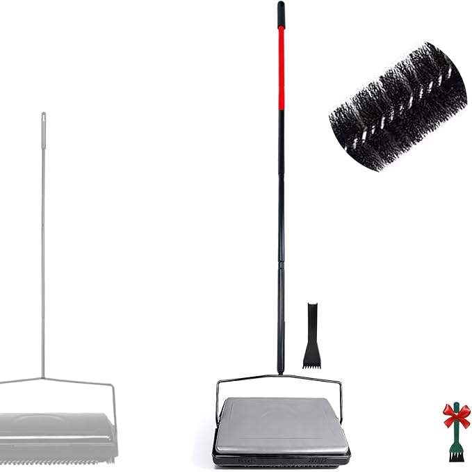 EZ SPARES Quiet Carpet Sweeper, Floor Sweeper by EZSPARES