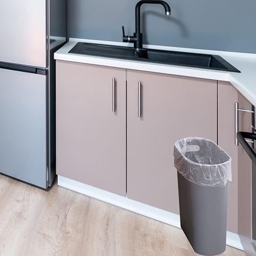 Small Trash Can Plastic Bathroom Wastebasket 3.2 Gallon Slim Garbage Container - Image 6