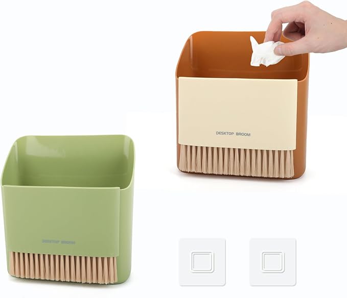 Small Broom and Dustpan Set, Portable Hand Whisk Broom Brush, Mini Hanging by SAYAPE