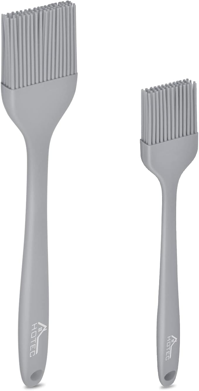 HOTEC Basting Brushes Silicone Heat Resistant Pastry Brushes Spread Oil Butter by Hotec