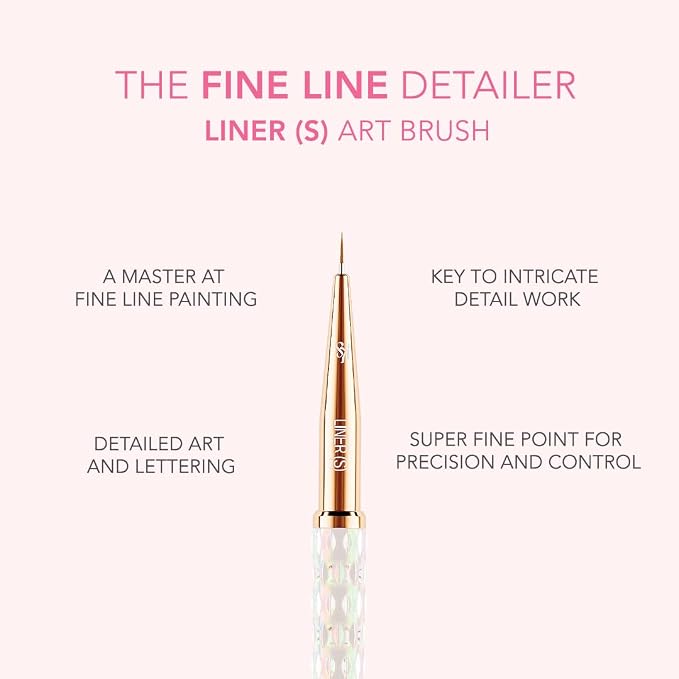 Kiara Sky Nail Art Brush S Liner, super fine point 5mm - Image 3
