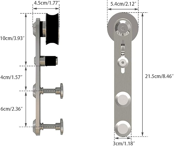 TSMST 10.5FT Sliding Barn Door Hardware Kit, Stainless Steel Heavy Duty Sturdy - Image 8