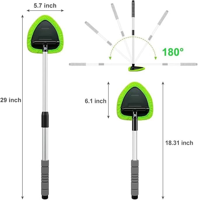 XINDELL 29-inch Windshield Cleaner Tool – Car Interior Window Cleaning Kit - Image 9