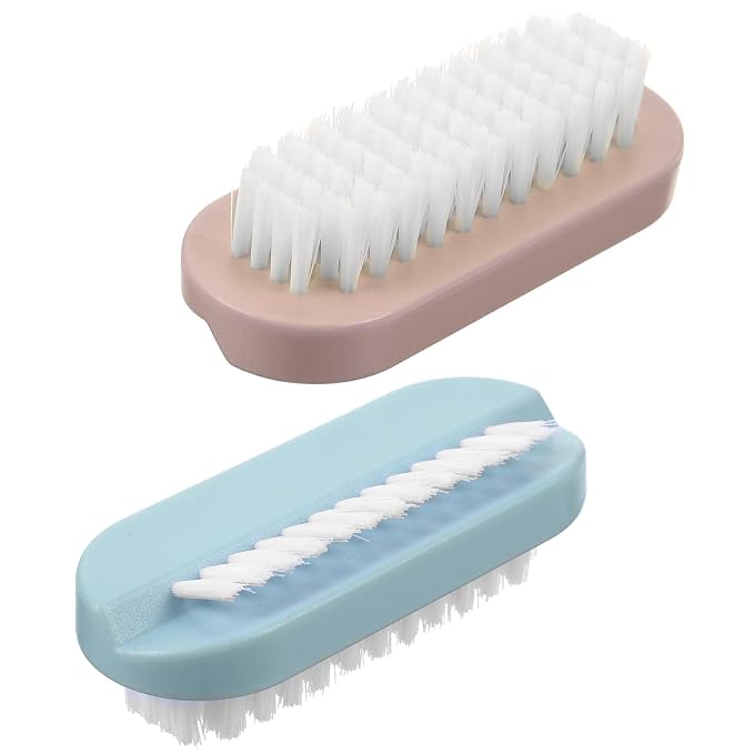 Nail Brushes for Cleaning, 2 Sided Hand Finger Nails Scrub Brushes for Cleaning by Ouligay