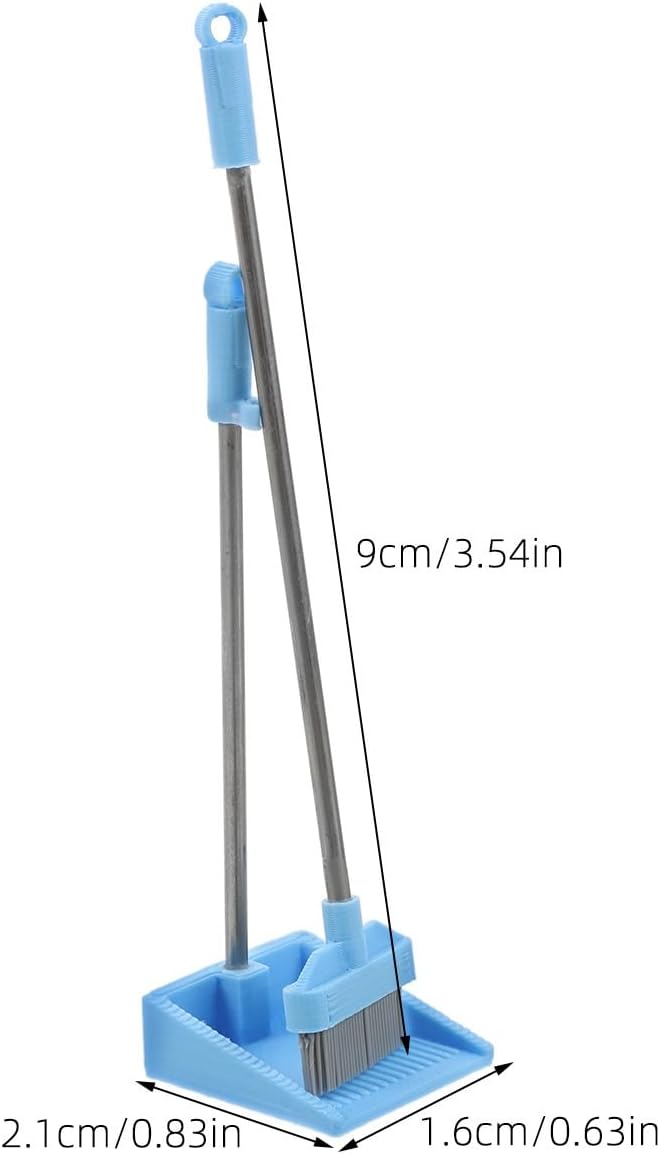 VOSAREA 1 Set Mini Cleaning Supplies Mini Dustpan and Broom Simulated - Image 2