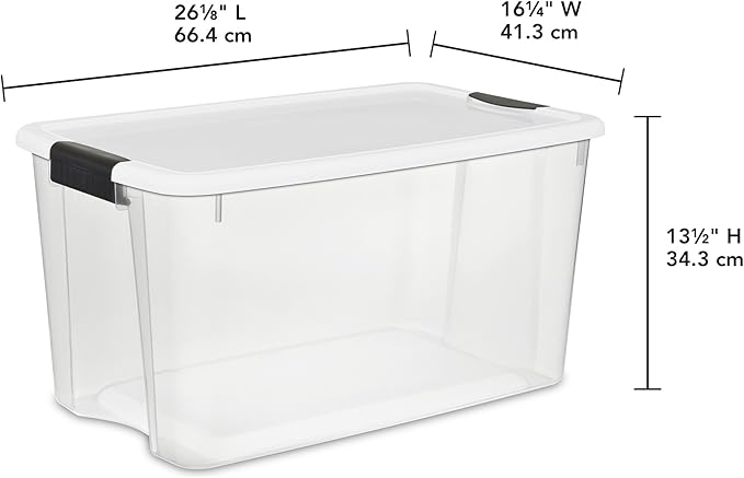 Sterilite 4 Pack Ultra Latching Box, Storage Bins - Image 3