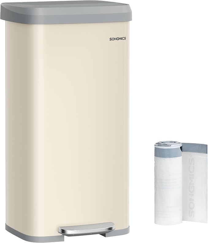 SONGMICS Kitchen Trash Can, 18-Gallon Stainless Steel Garbage Can, by SONGMICSbySONGMICSHOME