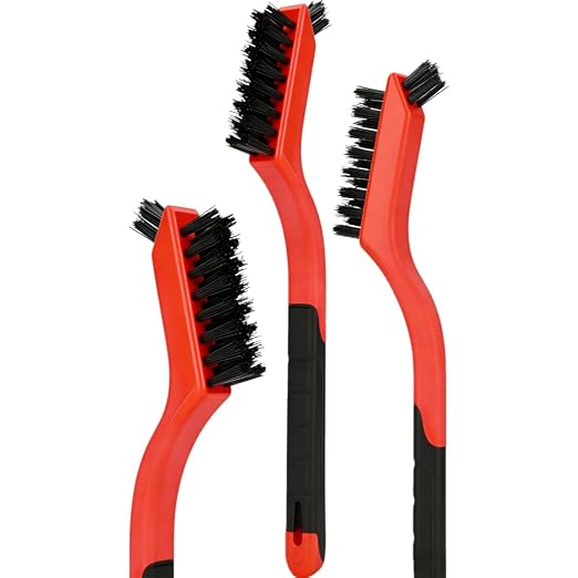 3-Piece Nylon Brush Set, Wear-Resistant U-Shape Bristles No Shedding, Easy Grip - Image 6