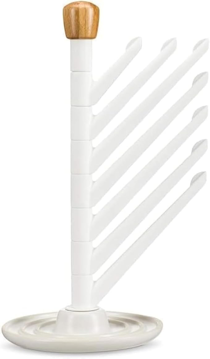 Full Circle Branch Out, Upright Kitchen Drying Rack, Ceramic Base, Dishcloths - Image 3