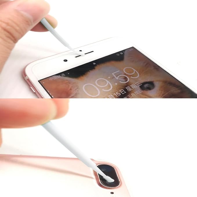 100 Pack Phone Charge Port Cleaning Tool kit, Bendable Mini Soft Round Brushes - Image 7