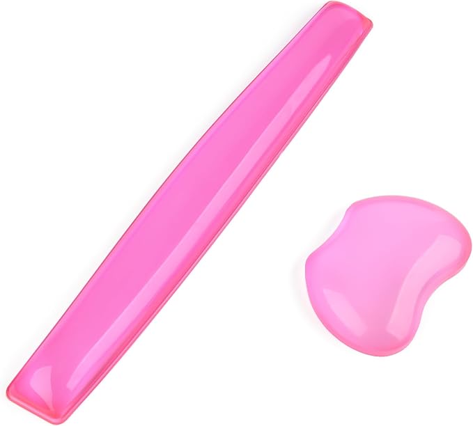Silicone Gel Keyboard Wrist Rest Set Plus Keyboard & Mouse Wrist Support Pad by ABRONDA