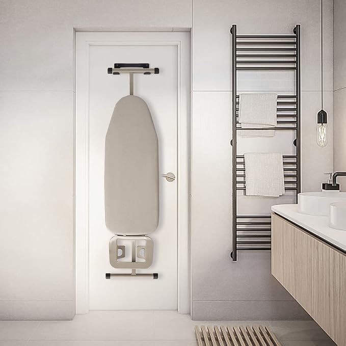 Ironing Board Hanger Wall Mount Ironing Board Holder Organizer Wall Rack - Image 4