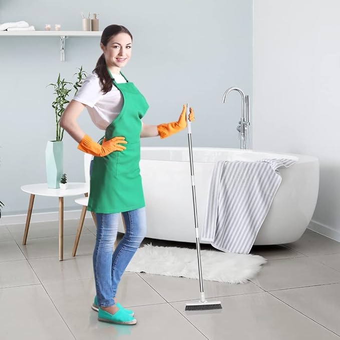Affogato Floor Scrub Brush Bathroom Long Handle Bathtub Push Broom Shower Tile - Image 7