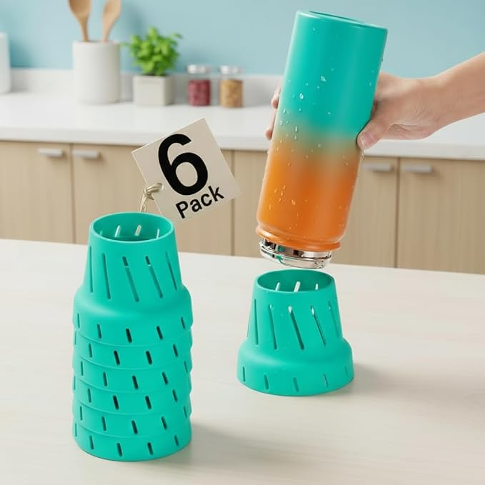 Water Bottle Drying Rack: Silicone Bottle Rack by TATAANTY