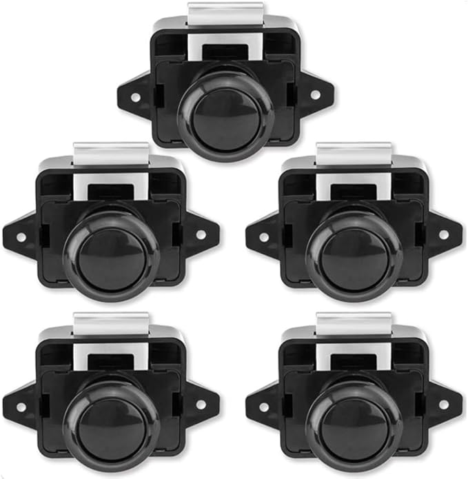 Encell Set of 5 Push Button Latch Cupboard - Image 2