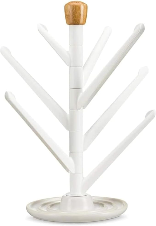 Full Circle Branch Out, Upright Kitchen Drying Rack, Ceramic Base, Dishcloths by FULLCIRCLE