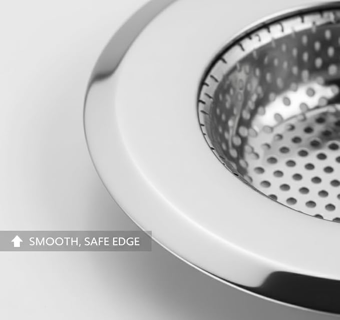 4.5 Inch Kitchen Sink Strainer Basket 2-Pack – Stainless Steel Anti-Clogging - Image 4