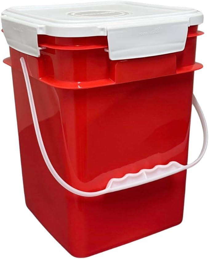 House Naturals 4 Gallon Square Food Grade Bucket Pail - Image 3