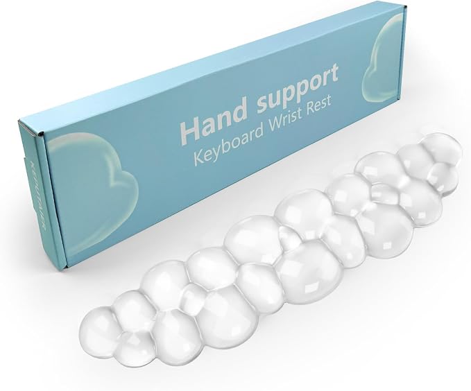 Gel Cloud Keyboard Wrist Rest, Cute Wrist Support and Arm Support Keyboard Rest by KEPUTAIER