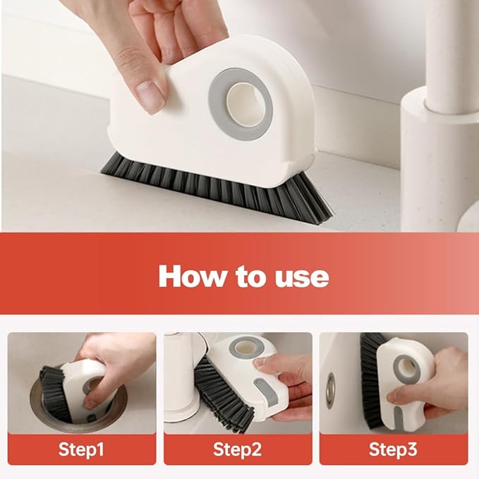 Window Groove Cleaning Brush, 2026 Upgrade 2 in 1 Multifunction Hard Bristle - Image 8