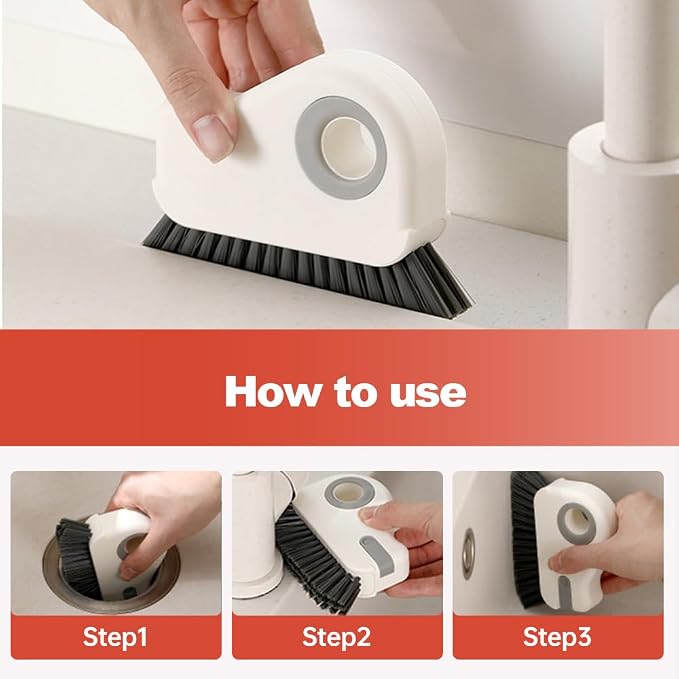Window Groove Cleaning Brush, 2026 Upgrade 2 in 1 Multifunction Hard Bristle - Image 8