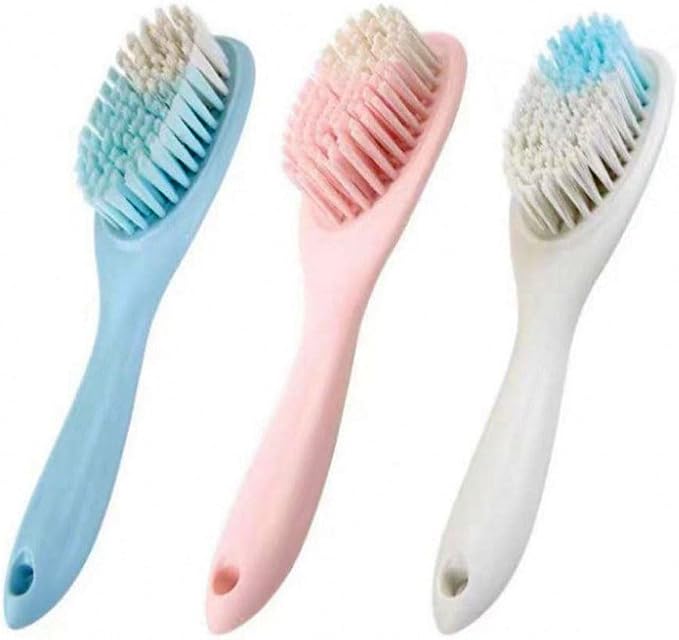 3 Pack Scrub Brushes, Laundry Stain Brush, Household Cleaning Washing Brush - Image 4