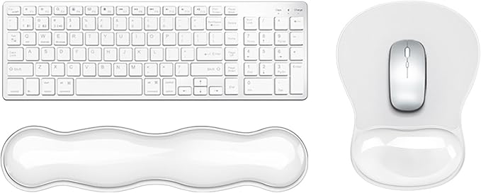 Gel Keyboard & Mouse Wrist Rest Set, Ergonomic Keyboard and Mouse Pad by KEPUTAIER