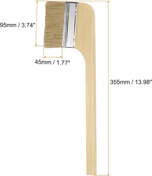 HARFINGTON Paint Brush 3Pcs 4" Brush Width Reusable Variety Angled Bend Brushes - Image 2