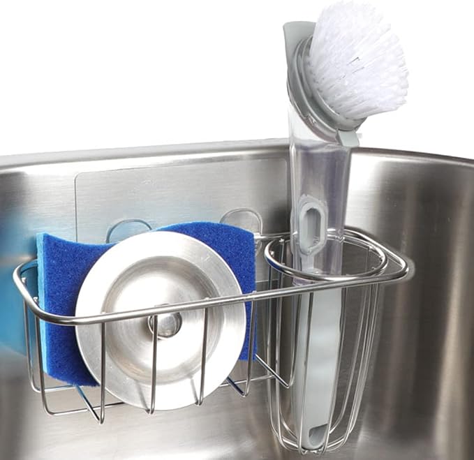 HULISEN 3-in-1 Sponge Holder for Kitchen Sink by HULISEN