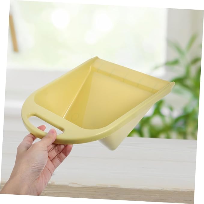 Toyvian Handheld Dustpan Set 2pcs Compact Citrus Yellow Desktop Trash Cleaning - Image 5