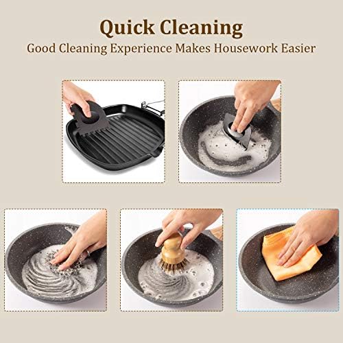 Patelai 7 Pieces Cast Iron Cleaner Set Include Stainless Steel Chainmail - Image 4