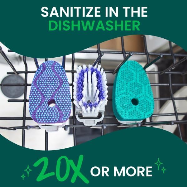 Scotch-Brite Odor Resist Soap Control Dishwand Brush, Non-Scratch Cleaning Brush - Image 7
