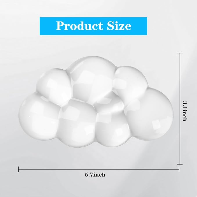 Gel Cloud Mouse Wrist Rest, Cute Wrist Support and Arm Support - Image 5