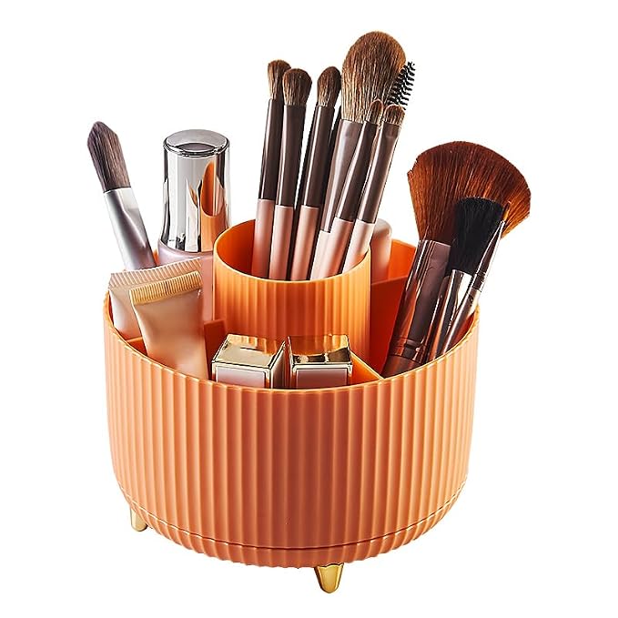 Diesisa 360 Rotating Makeup Brush Organizer - Image 8