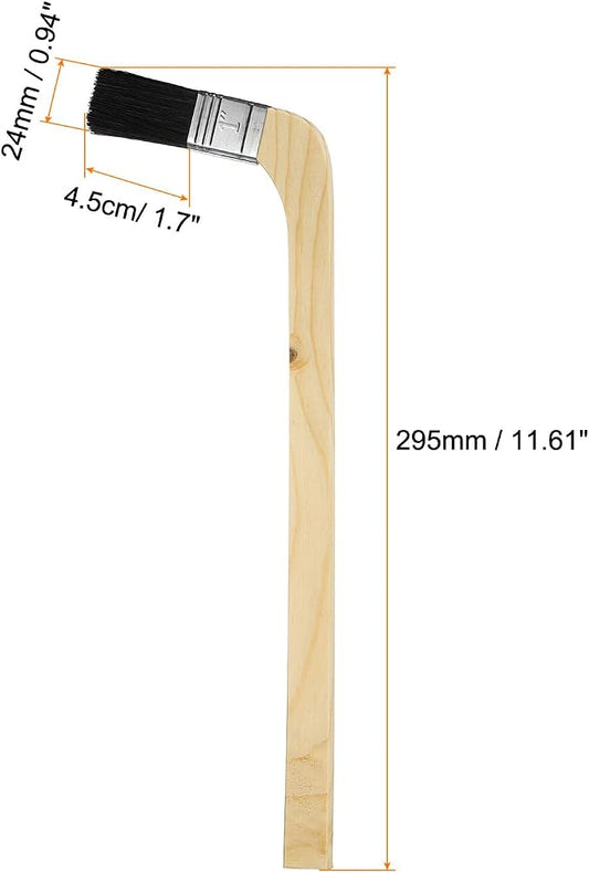 HARFINGTON Paint Brush 3Pcs 1" Brush Width Reusable Variety Angled Bend Brushes - Image 2