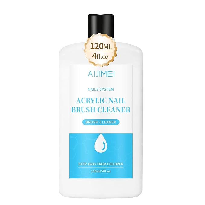 Nail Brush Cleaner 120ml Acrylic Brush Cleaner Efficient Nail Cleaner by AIJIMEI