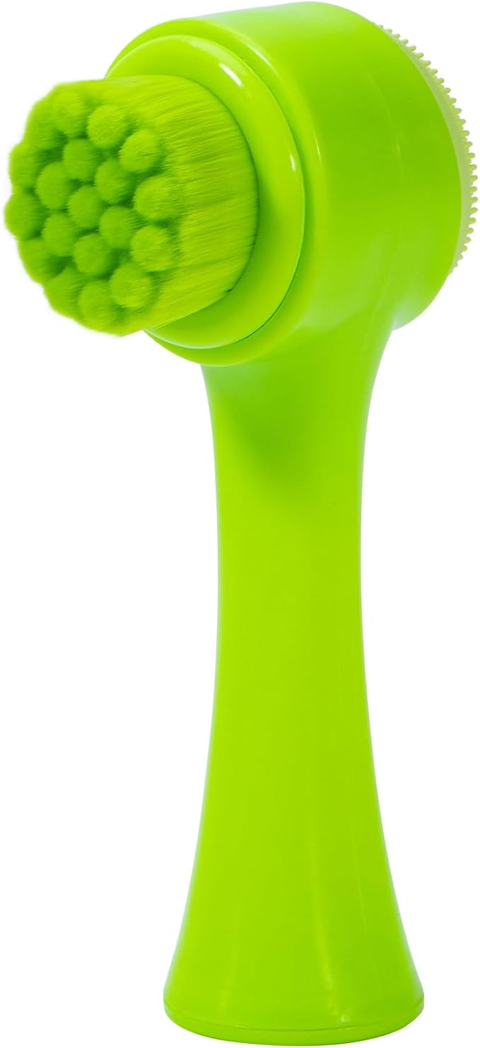 Face Brush 2 in 1, Silicone Facial Cleansing Exfoliating Brush Soft Bristles by BEOMEEN