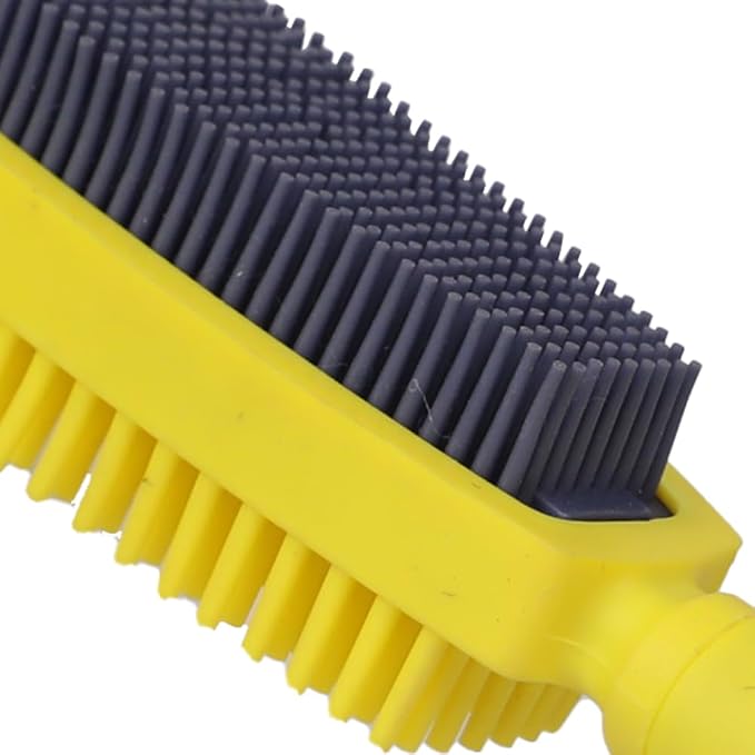 Rubber Pet Hair Removal Brush, Dogs Cats Hair Lint Remover Tool Massage Bath - Image 7