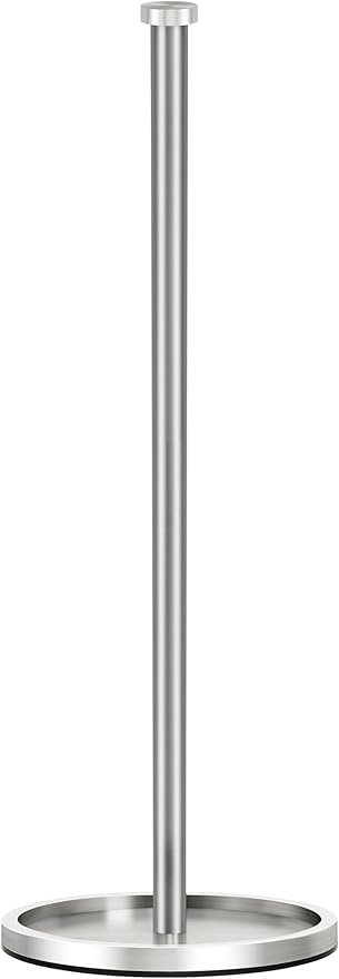 Toilet Paper Holder Stand with Reserve Function, Brushed Nickel Toilet Roll by JIAPAIDUO