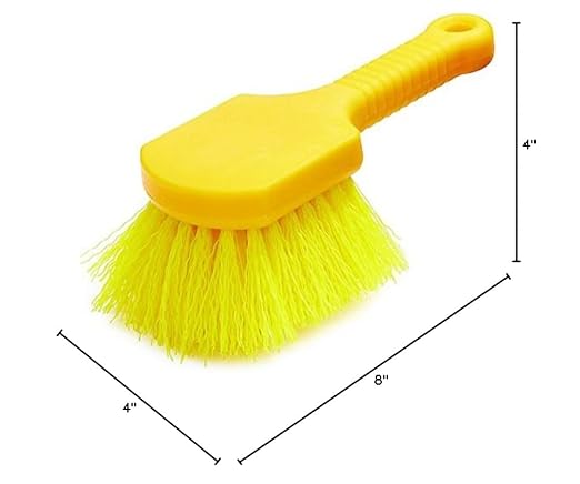 Rubbermaid Commercial 8" Utility Scrub Brush Plastic Handle Synthetic Bristles - Image 3