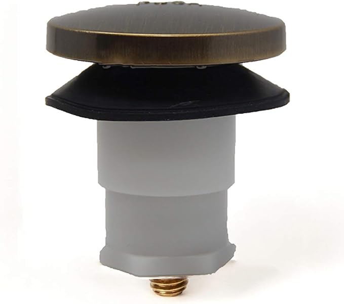 Universal Toe Touch Bath Tub/Bathtub Drain Stopper Includes 3/8" and 5/16" - Image 2