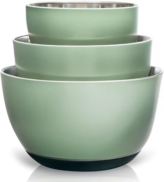 WHYSKO Stainless Steel Mixing Bowls Set of 3 by WHYSKO