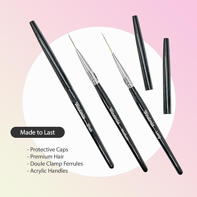 Winstonia Striping Nail Art Brushes - Image 5