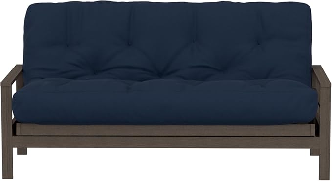 Royal Sleep Products by The Futon Factory 6 inch Foam Futon Mattress - Solid Navy Cover - Twin Size - CertiPUR Certified Foams - Made in USA - Replacement Mattress - (Frame not Included)