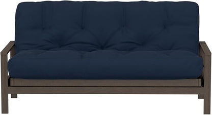Royal Sleep Products by The Futon Factory 6 inch Foam Futon Mattress - Solid Navy Cover - Twin Size - CertiPUR Certified Foams - Made in USA - Replacement Mattress - (Frame not Included)