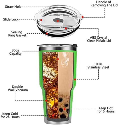 D·S 30 oz Green Tumbler Stainless Steel Double Wall Vacuum Insulated Mug - Image 4