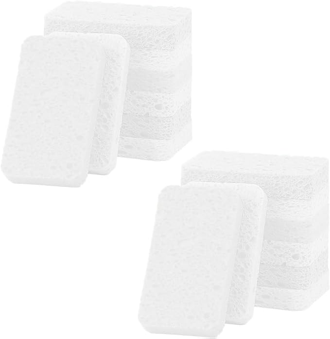 12 - Pack Non-Scratch Scrub Sponges - Sponges by Mainlyrunmakeupsuppliers