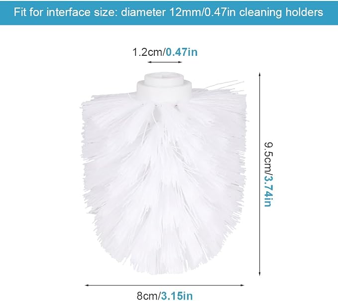 EKDJKK 2PCS Toilet Bowl Brush Replacement Head, Toilet Brush Head Replacement - Image 2