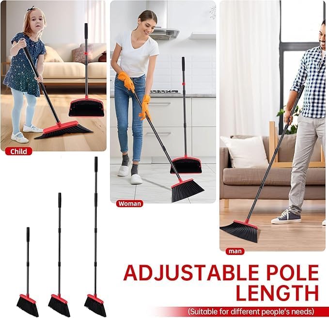 Broom and Dustpan Set – Upright Standing Broom - Image 5